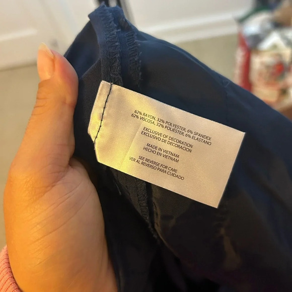 Banana Republic Navy Blue Pull On Ankle Pants - Picture 5 of 8